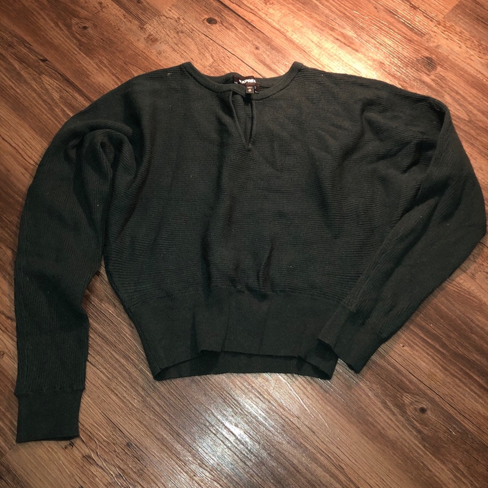 Dark green sweater